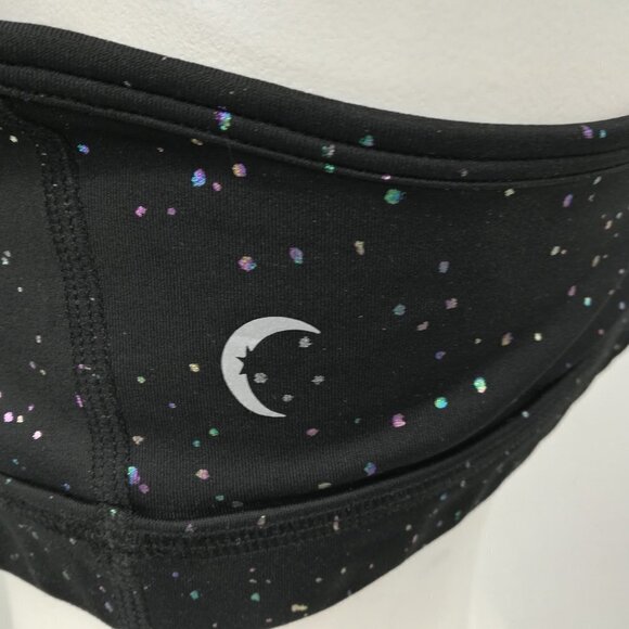 Zyia Active Reflective Mirage Brilliant Black Sports Bra Size XXL Metallic - Picture 7 of 10